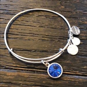 Alex and Ani sapphire birthstone bracelet